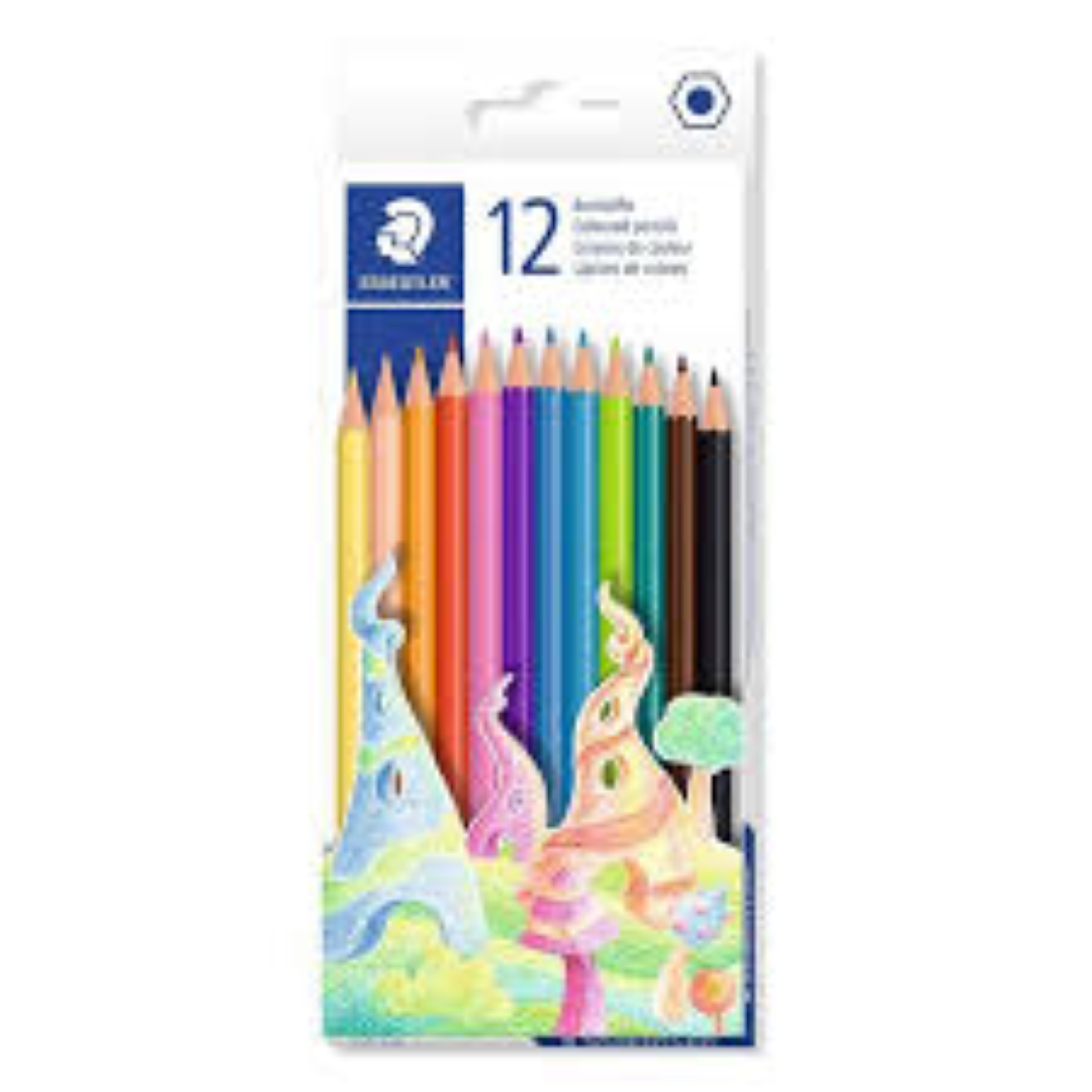 STAEDTLER COLOUR PENCIL H/S 12S